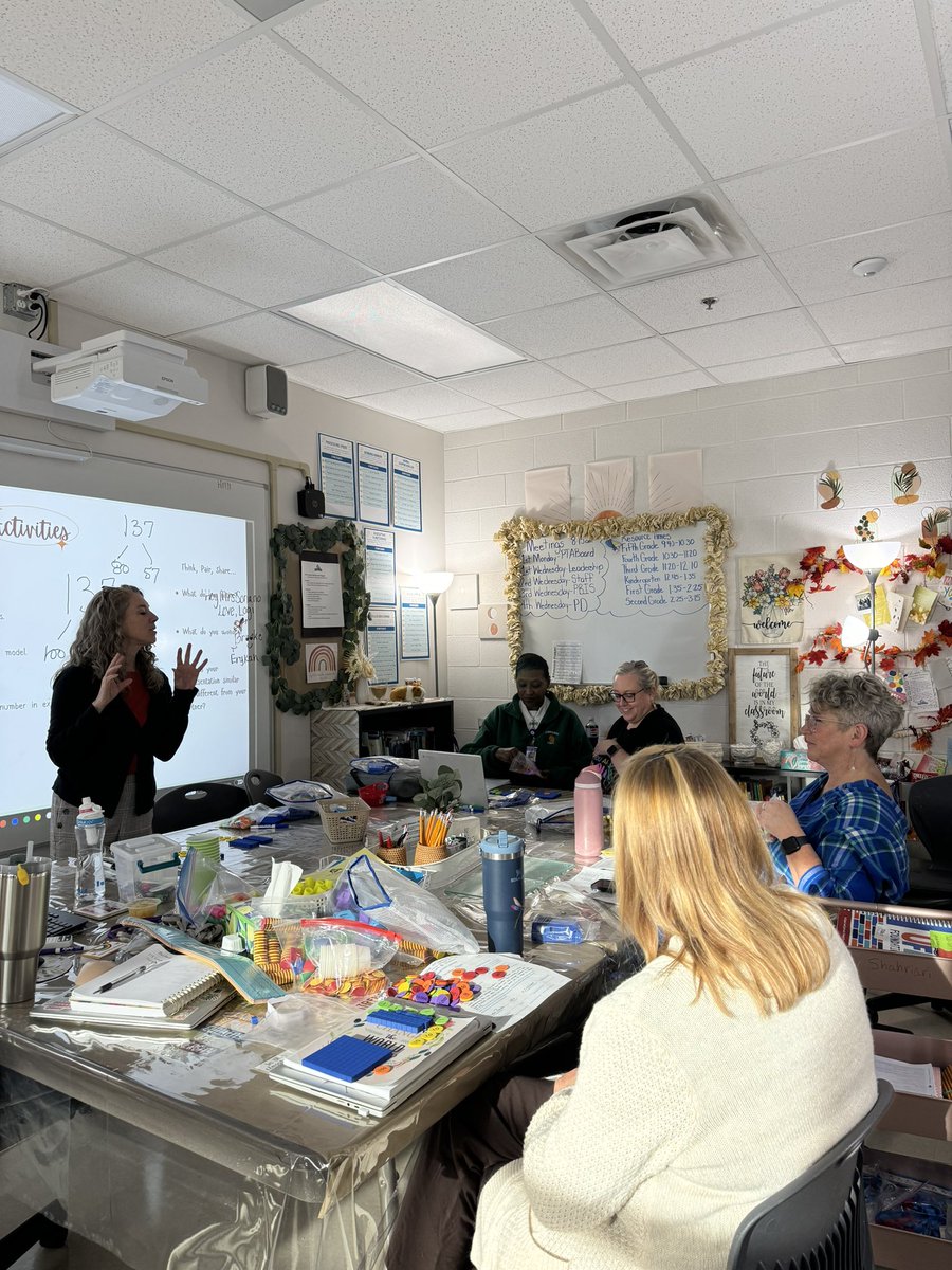 A great day with <a href="/RBradteacher/">Rebecca Bradley</a>! 🧮 Thank you for your help with our math standards!!