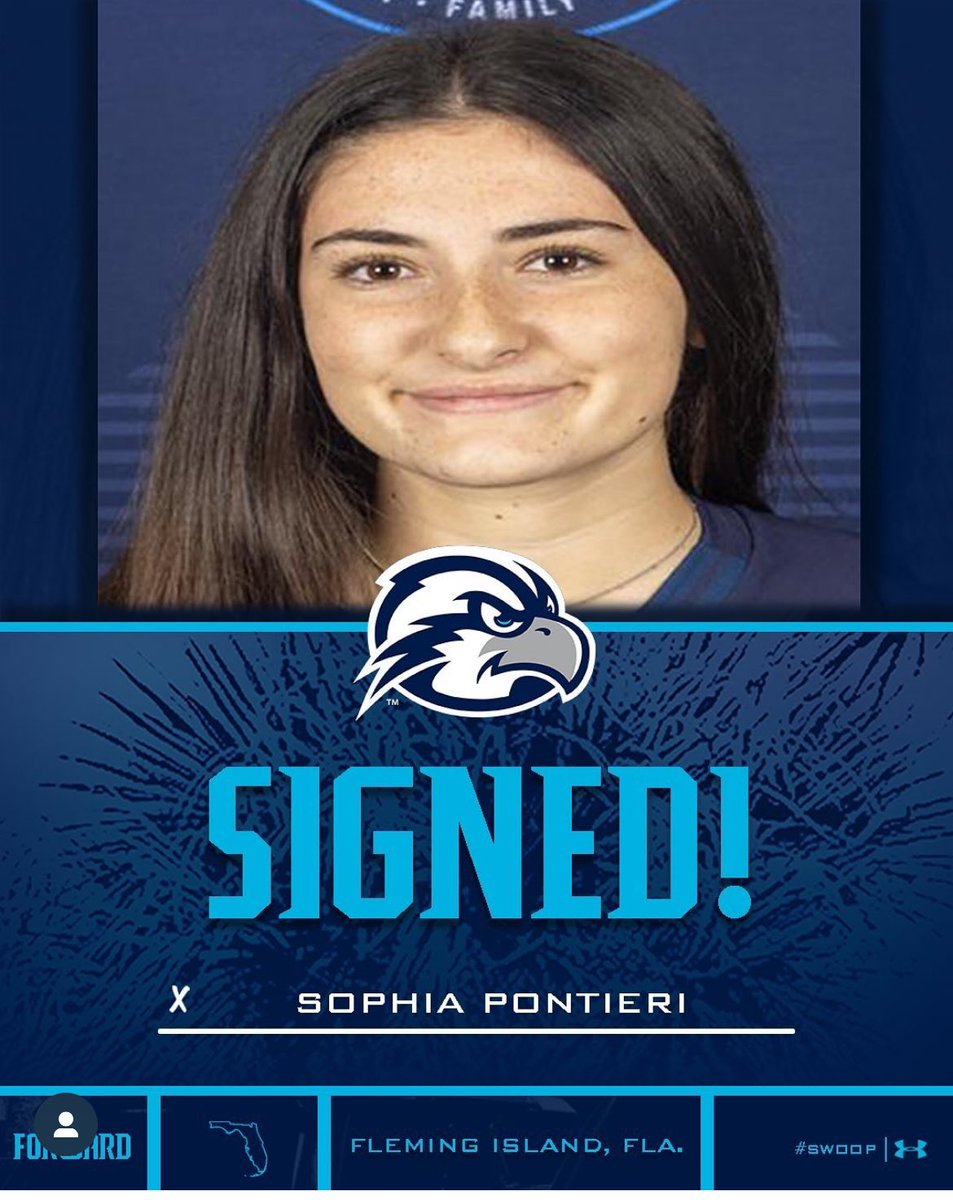 CoachEFaulconer's tweet photo. Adding another Pontieri to the UNF Osprey Family. Big welcome to Sophia Pontieri of @jacksonville_fc Swoop! https://t.co/MhYrvpcC4l