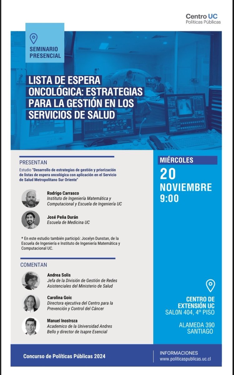 José Peña (@penaduranjose) on Twitter photo Ando activo en eventos pero en un par de semanas junto al gran Rodrigo Carrasco presentamos sobre este tema candente...
Inscríbase acá:
goto.now/3Gg92
Trabajamos en conjunto <a href="/FacMedicinaUC/">Facultad Medicina UC</a> <a href="/IngenieriaUC/">Escuela Ingeniería UC</a> y el <a href="/Hosp_EloisaDiaz/">Hospital Clínico Dra. Eloísa Díaz I. De La Florida</a>
Véalo, que no se lo cuenten! Ando activo en eventos pero en un par de semanas junto al gran Rodrigo Carrasco presentamos sobre este tema candente...
Inscríbase acá:
goto.now/3Gg92
Trabajamos en conjunto <a href="/FacMedicinaUC/">Facultad Medicina UC</a> <a href="/IngenieriaUC/">Escuela Ingeniería UC</a> y el <a href="/Hosp_EloisaDiaz/">Hospital Clínico Dra. Eloísa Díaz I. De La Florida</a>
Véalo, que no se lo cuenten!