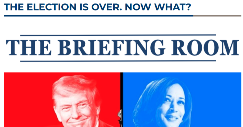 CGAGroup's tweet photo. Check out the Second Edition of The Briefing Room by Cornerstone Public Affairs, which offers guidance on five key strategies to help your organization shape the political landscape in a post-election environment.