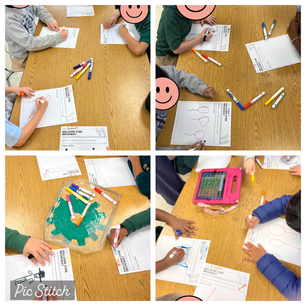 MrPowell20's tweet photo. Today my #Kindergarten, #1stGrade and #2ndGrade students worked on creating and designing their balloons for their #parade! They had so much reading the book “Balloons Over Broadway”! @carlyandadam #STEM #teacher #steminpa https://t.co/lCUu2qwppj