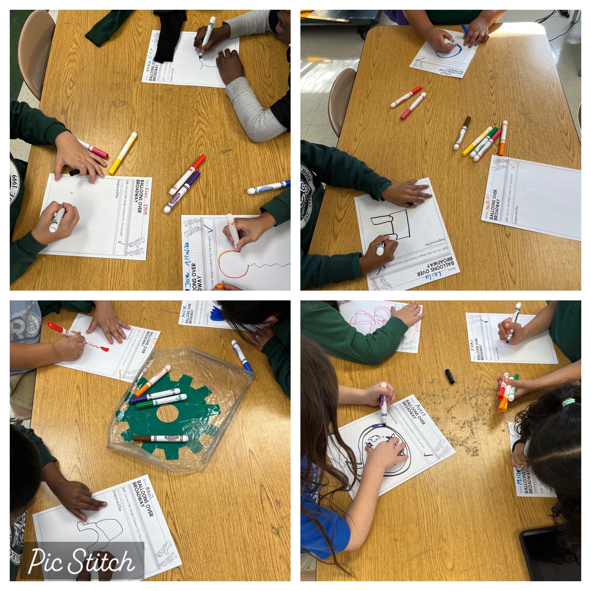 MrPowell20's tweet photo. Today my #Kindergarten, #1stGrade and #2ndGrade students worked on creating and designing their balloons for their #parade! They had so much reading the book “Balloons Over Broadway”! @carlyandadam #STEM #teacher #steminpa https://t.co/lCUu2qwppj