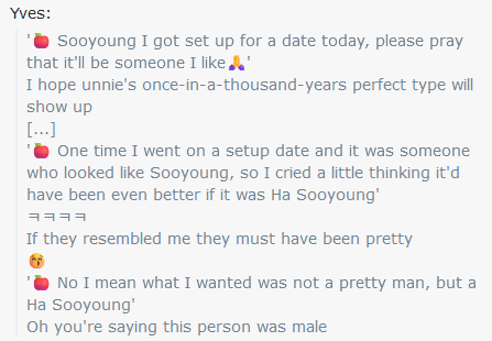 litell_johnn's tweet photo. Chat highlights: Engdus would rather have an Yves show up on their dates (241113)

Text links:
https://t.co/dr7hKE9cwT https://t.co/WREdsSQLbm