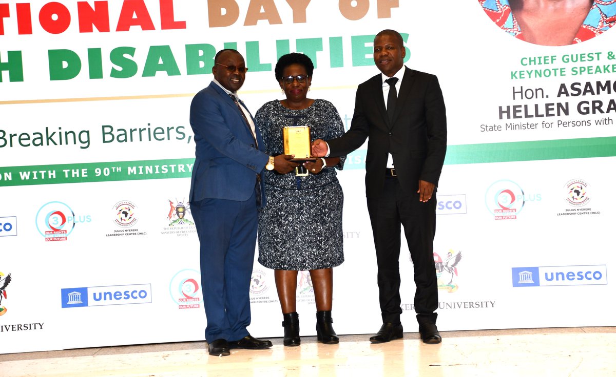 MCFMakerere's tweet photo. Today, the Program Director @ProfJustineNamaalwa  received a Recognition Award on behalf of the Mastercard Foundation Scholars Program at Makerere University. For the commendable Efforts in Supporting Students with Disabilities.  @JustineNamaalwa  @MastercardFdn https://t.co/DHRkfLCerI