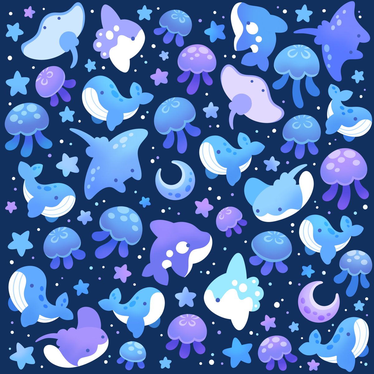 celestial ocean 🌊🐋🪼