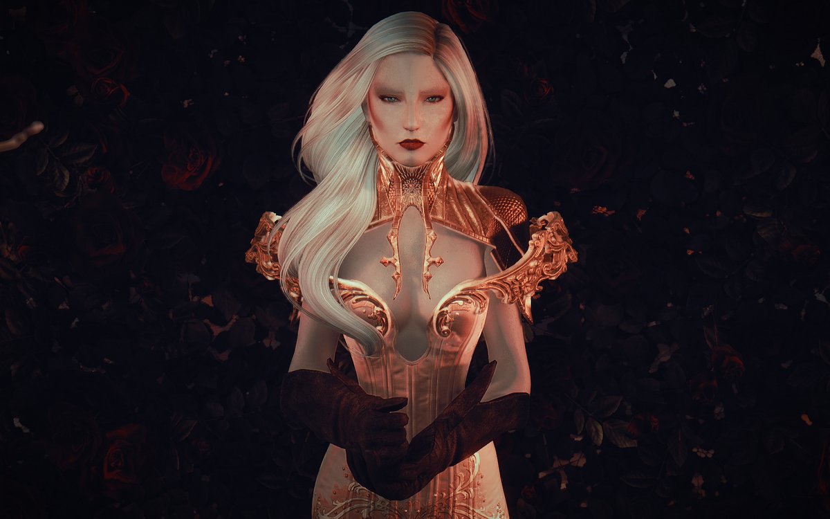 kozakowymods's tweet photo. Liz wearing my 3d interpretation of the "Concubine" outfit by Royal Black Couture 🧡#Skyrim #SkyrimMods #RoyalBlack #corset #model https://t.co/SfgHVIzgX6