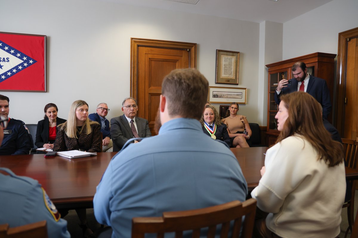 JohnBoozman's tweet photo. Congratulations to this year's @amerambassoc's  #StarsofLife honorees from Arkansas. I'm always proud of the exceptional job our EMS personnel do to provide life-saving care across our state. Thank you for your selflessness and dedication to our communities. #ARinDC https://t.co/7gJaJA5T45