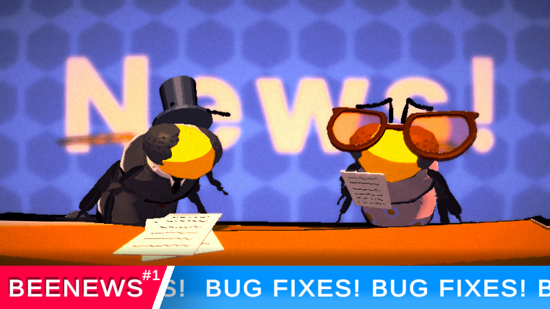 AtionStudios's tweet photo. Honey Bee News! Bug Fixes! #indiedev #gamedev #indiegame #honeybee https://t.co/IygCH0bt5f