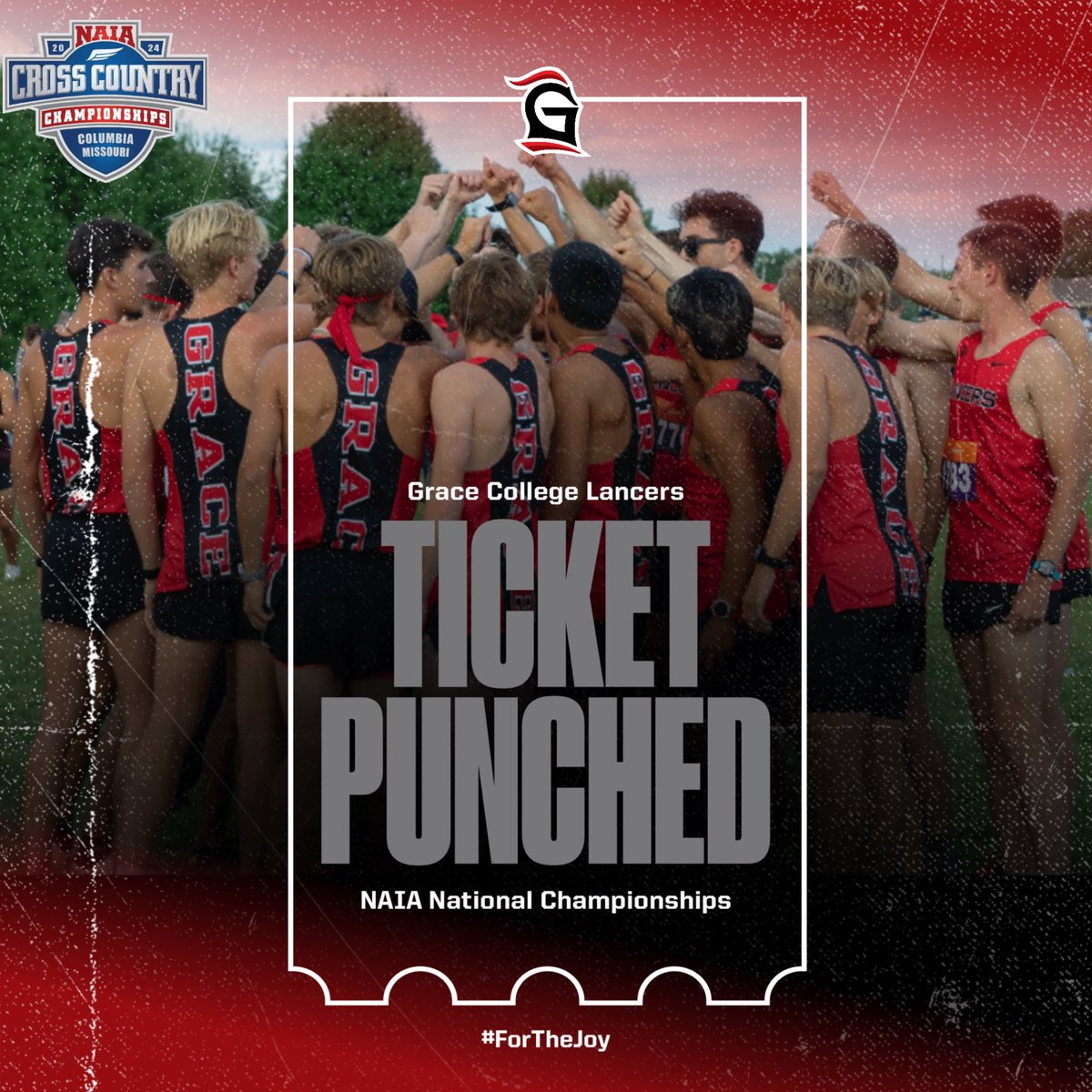 GraceCollegeXC's tweet photo. We’re in! For the fourth consecutive year both the men and women’s squads are headed to the National Championship meet!
#ForTheJoy https://t.co/bE2z6gN5Xg