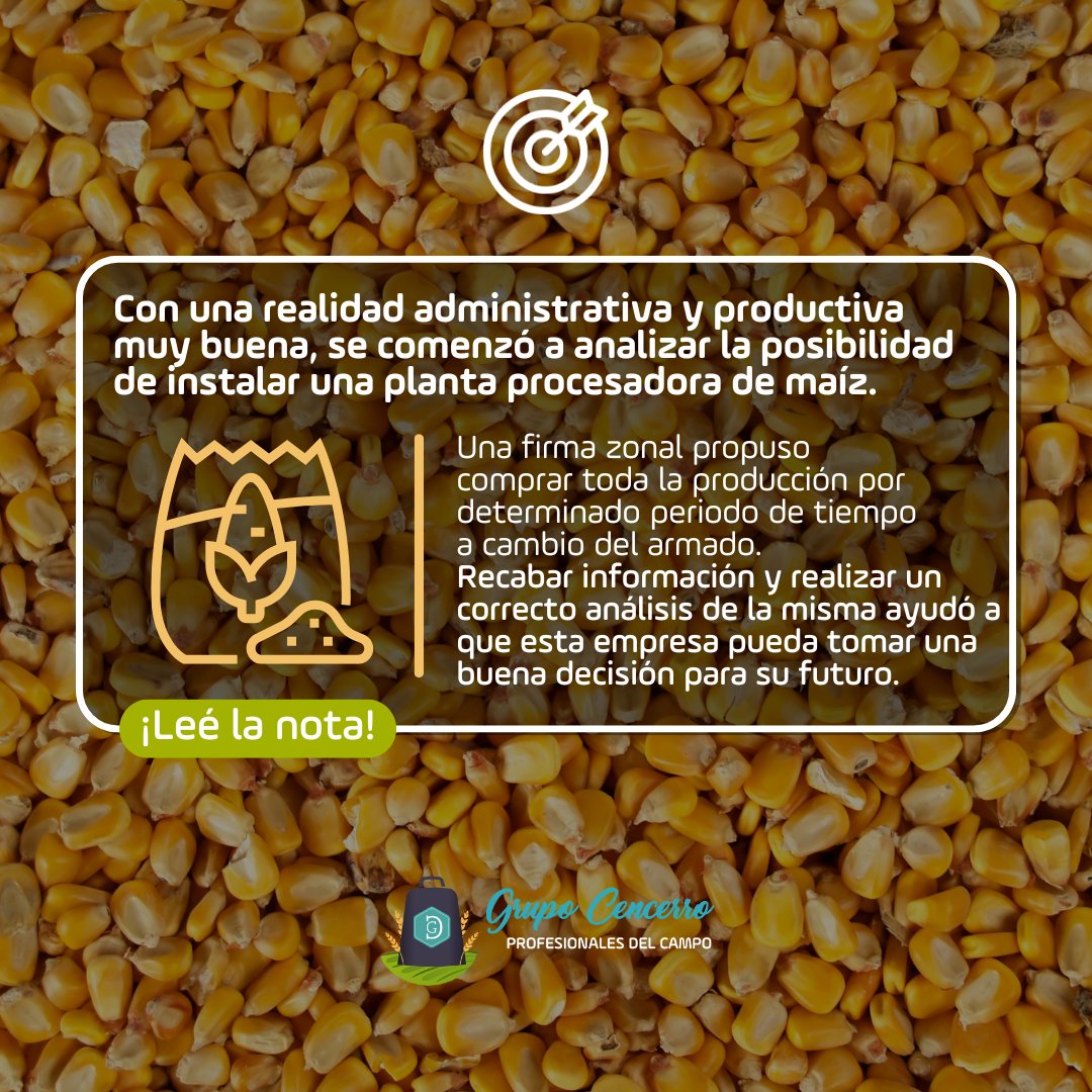 GrupoCencerro's tweet photo. 📊🌽 Apostaron por la gestión y transformaron su empresa

🎯 Tres hermanas del sur cordobés se contactaron con #GrupoCencerro con el objetivo de ordenar los números de su empresa agropecuaria, buscando mayor tranquilidad al momento de producir.

+info en el hilo⬇️ https://t.co/UZr269KncM