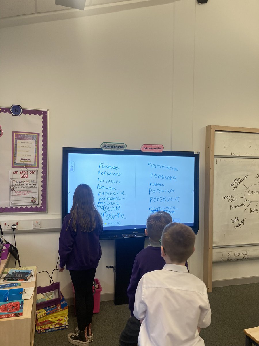 mrsmclean81's tweet image. To help them learn and discuss today’s #wordoftheday, P6a enjoyed a game of fastest team first! They practiced saying, writing and using the word ‘persevere’ before we declared the team with the best definition as the winners! #wordaware #funwithwords @ASP180