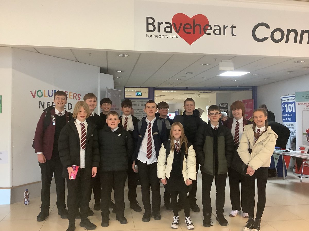 Congratulations to our wonderful S1-S3 pupils on sharing their talents by providing music for the Braveheart Charity event today in the Howgate Shopping Centre. So proud of you all. Well done! #weareFHS