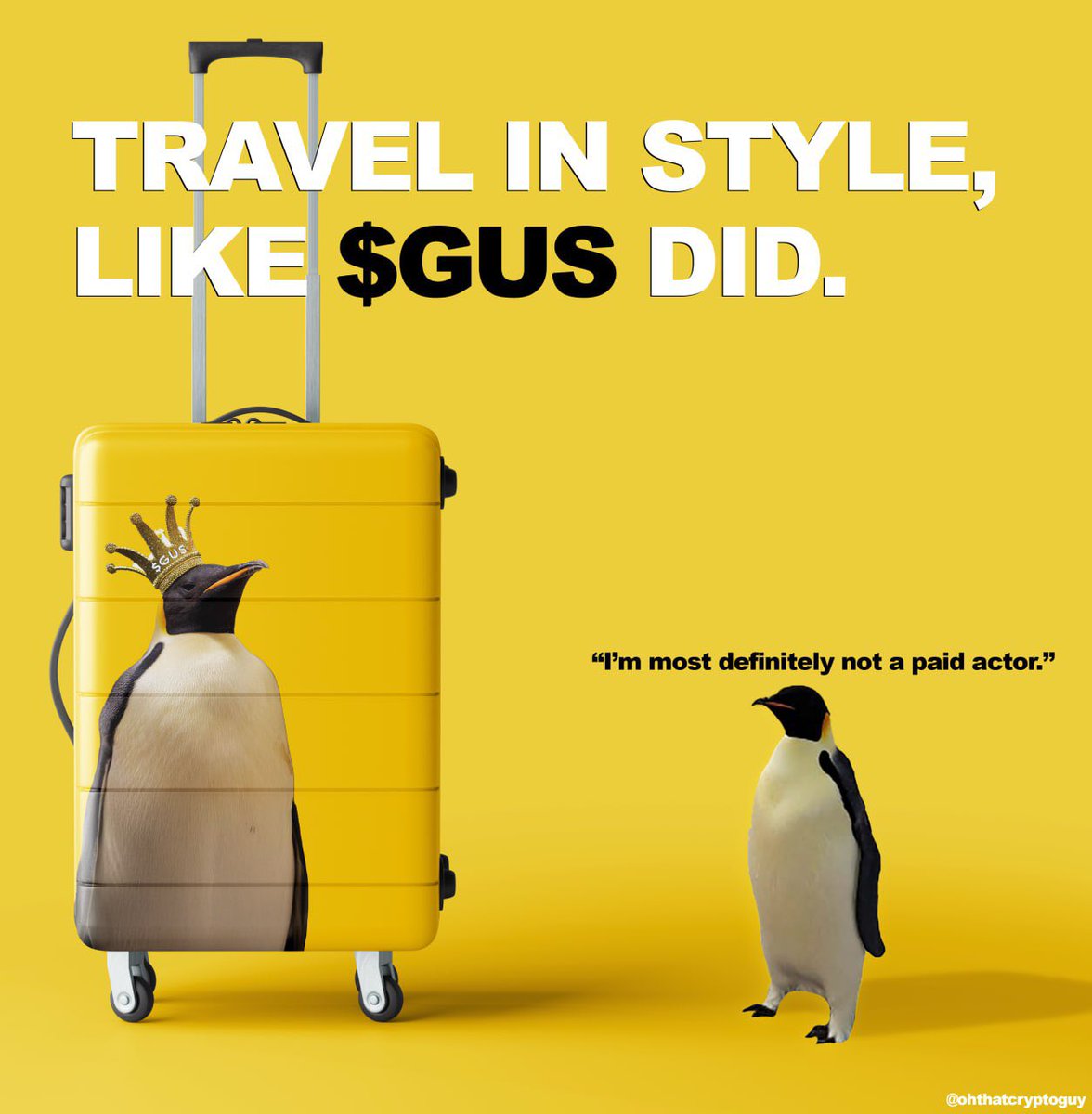 <a href="/moneymaykah_/">moneymaykah</a> Nah the ticket is $GUS, he already made it to Australia, next stop the moon 🚀