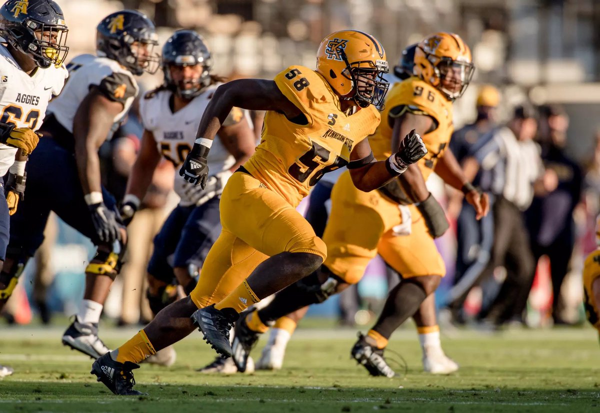 Kennesaw State EDGE Jahon Myers has entered the transfer portal as a grad transfer, <a href="/On3sports/">On3</a> has learned. 

The 6-foot-3, 260-pound EDGE has 50 career tackles, 11.5 tackles for loss, 5 sacks and a forced fumble. 

on3.com/transfer-porta…