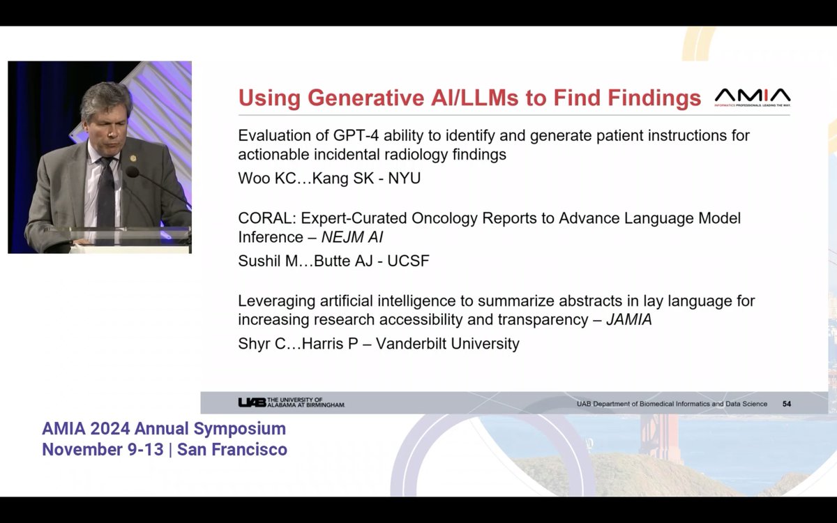 Madhumita Sushil (@madhumitasushil) on Twitter photo Really excited to see our paper on curating a detailed oncology information extraction benchmark featured in #AMIA2024 year-in-review! Read the paper here: ai.nejm.org/doi/full/10.10… <a href="/atulbutte/">Atul Butte</a> <a href="/UCSF_BCHSI/">UCSF Bakar Computational Health Sciences Institute</a> <a href="/UCSF_DOCIT/">UCSF DoC-IT</a> Really excited to see our paper on curating a detailed oncology information extraction benchmark featured in #AMIA2024 year-in-review! Read the paper here: ai.nejm.org/doi/full/10.10… <a href="/atulbutte/">Atul Butte</a> <a href="/UCSF_BCHSI/">UCSF Bakar Computational Health Sciences Institute</a> <a href="/UCSF_DOCIT/">UCSF DoC-IT</a>