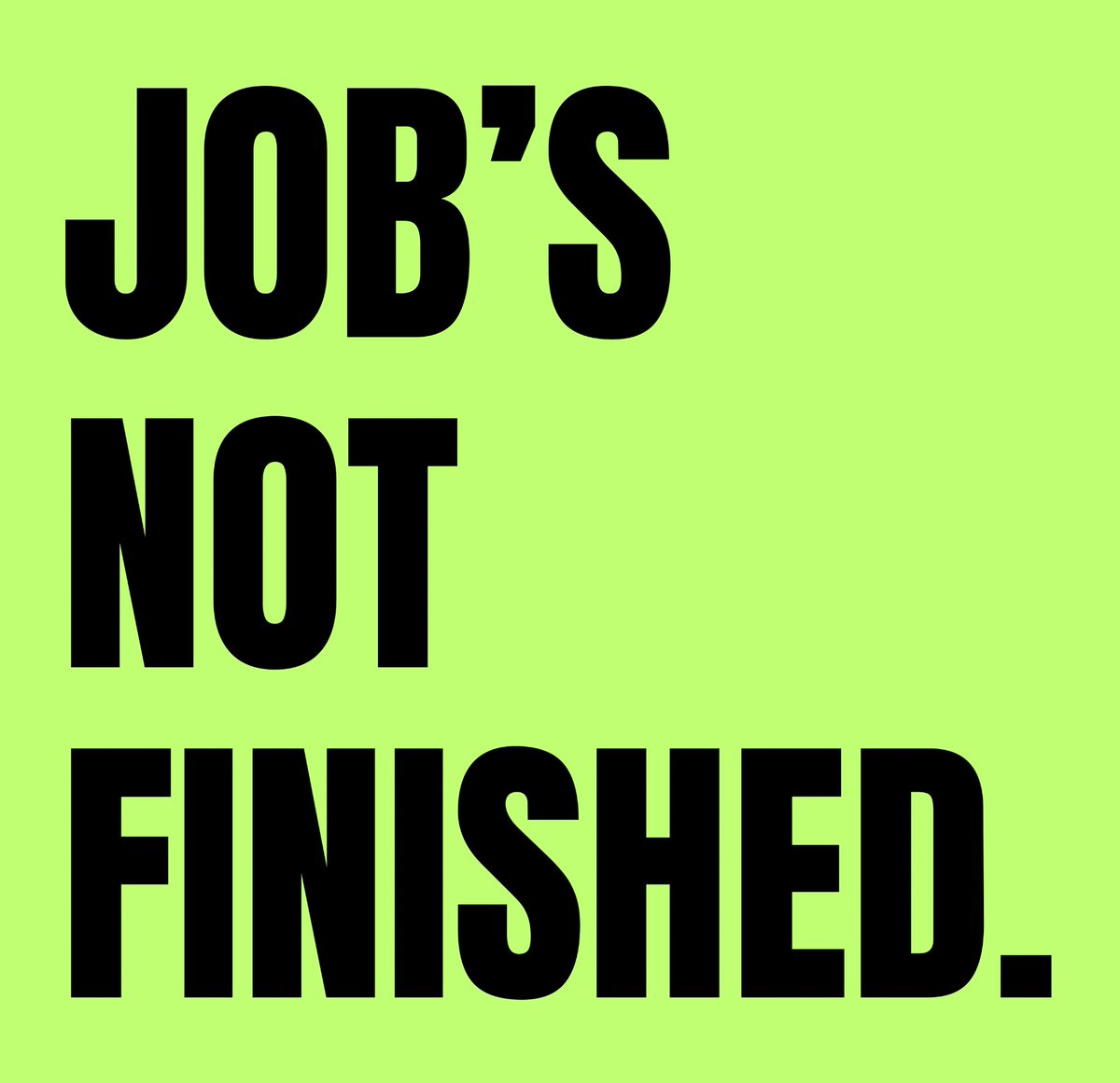 we didn’t come this far to only come this far
