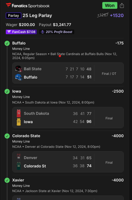 JoeyWalkerPicks's tweet photo. 💥 BOOM! One of my bet club members just cashed in on a 25-leg parlay for $3,241 over the weekend using my exclusive sheets!

Another member was just 1 leg away from $1,125 last night with my ML & Player Prop projections! 😱

🔥 I cover NFL, NCAAF, NBA, NCAAB, NHL, Soccer

Join for as low as $8.99: https://t.co/xN0Ph9cafS

Plus, don’t miss Fanatics’ awesome
welcome offer: https://t.co/vhYaaywzS5