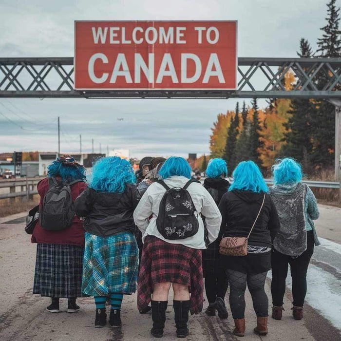 Say goodbye to the blue-haired freaks of America !