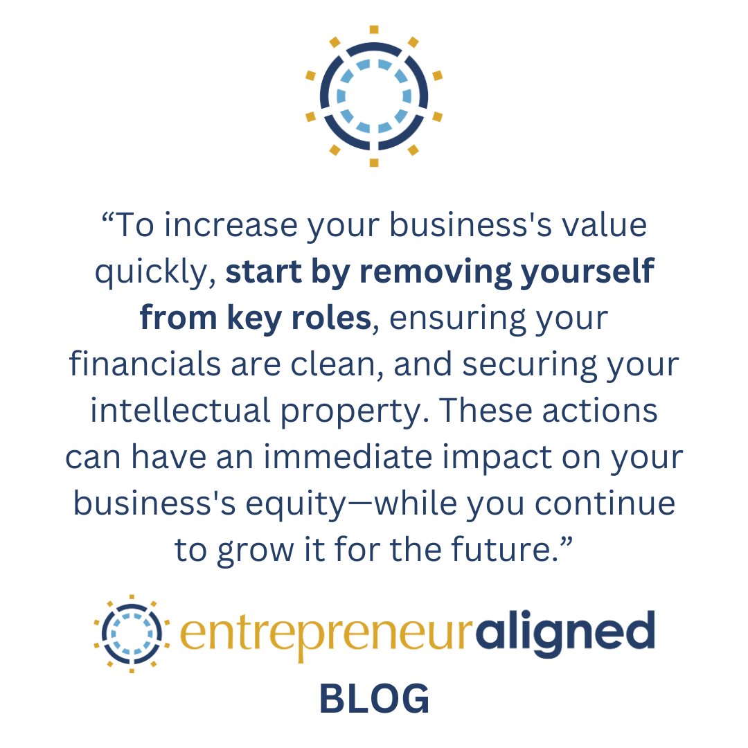 Entrepreneur_EA's tweet image. Jarrod Musick explores 3 rapid steps to maximize your business value now in this week's article &amp;gt; entrepreneuraligned.com/blog/business-…

#BusinessGrowth #IncreaseValue #EntrepreneurTips #EntrepreneurAligned