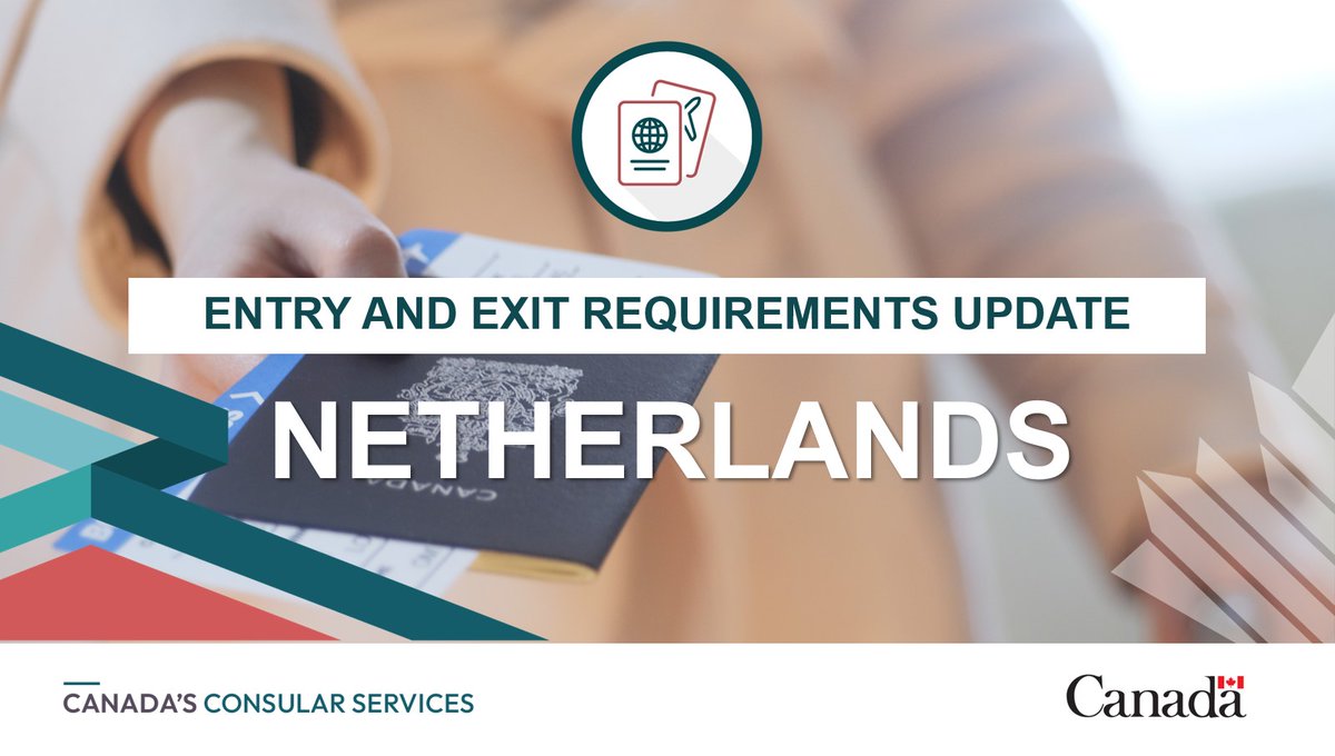 TravelGoC's tweet photo. Travelling to the #Netherlands? Starting December 9, Dutch authorities will conduct controls at all land border crossings and on some flights. Local authorities may ask you to present your travel documents. https://t.co/trIIUjGCU9 https://t.co/a9qACi1VsI