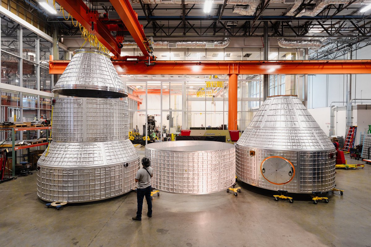 maxhaot's tweet photo. Decades have passed since a space station primary structure has been manufactured in the United States 🇺🇸. @vast is changing that.  Our Haven-1 qualification primary structure is in its final stage of welding at our HQ facility. Next, the completed structure will go to our Mojave, CA facility for a critical test to demonstrate its ability to handle the pressure and dynamic loads of launch and operation.