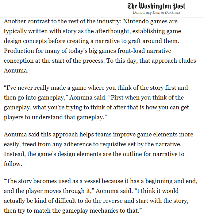 GenePark's tweet image. Zelda stories are created AFTER the game design. Eiji Aonuma tells me why he has never written a story first before designing a game