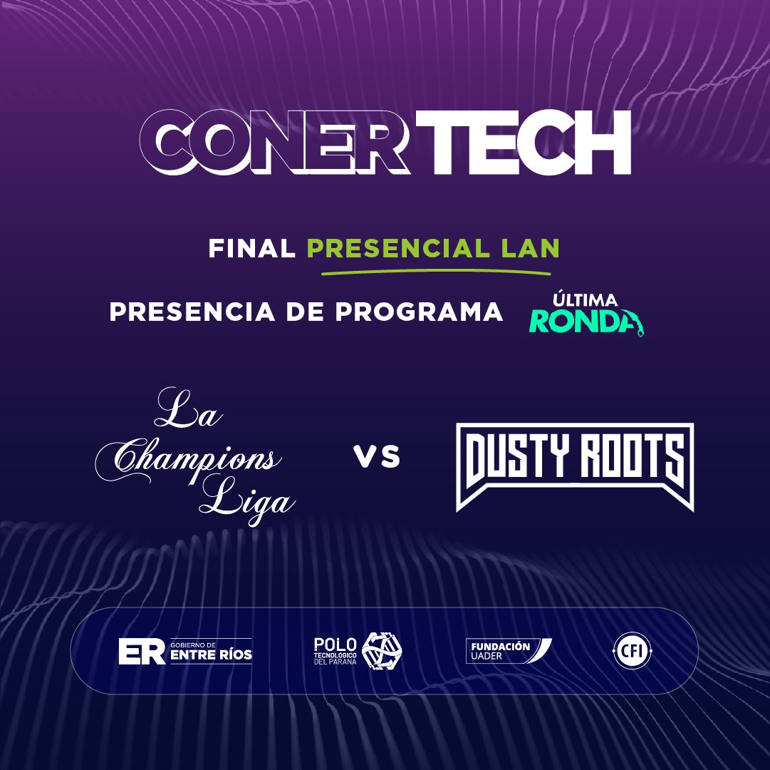 infocsarg (@infocsarg) on Twitter photo 🇦🇷 ¡<a href="/UltimaRonda/">Última Ronda</a> EN ENTRE RÍOS! 🇦🇷
Los días 24, 25 y 26 se va a realizar la CONER TECH en el Centro provincial de Convenciones de Entre Ríos. Vamos a estar presentes con el programa el día 26.
En el evento se jugará la final provincial para equipos locales y un TREMENDO 🇦🇷 ¡<a href="/UltimaRonda/">Última Ronda</a> EN ENTRE RÍOS! 🇦🇷
Los días 24, 25 y 26 se va a realizar la CONER TECH en el Centro provincial de Convenciones de Entre Ríos. Vamos a estar presentes con el programa el día 26.
En el evento se jugará la final provincial para equipos locales y un TREMENDO