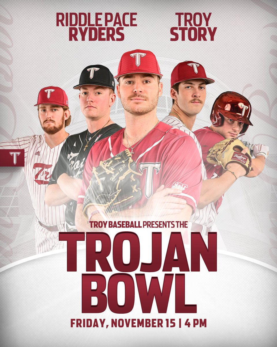See you at Riddle-Pace Field this Friday🏆

#WTD | #OneTROY⚔️⚾️