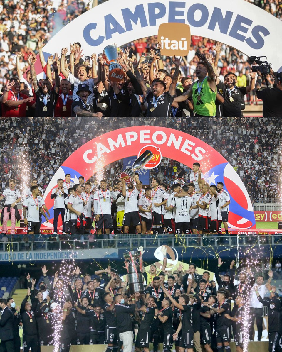 juuuliaaaaan's tweet image. Colo-Colo es el máximo ganador de todos los trofeos oficiales entregados en Chile:

Campeonato Nacional 
Colo-Colo 34
Universidad de Chile 18

Copa Chile
Colo-Colo 14
Universidad de Chile 5

Supercopa 
Colo-Colo 4
Universidad Católica 4
(Comparten el primer lugar)