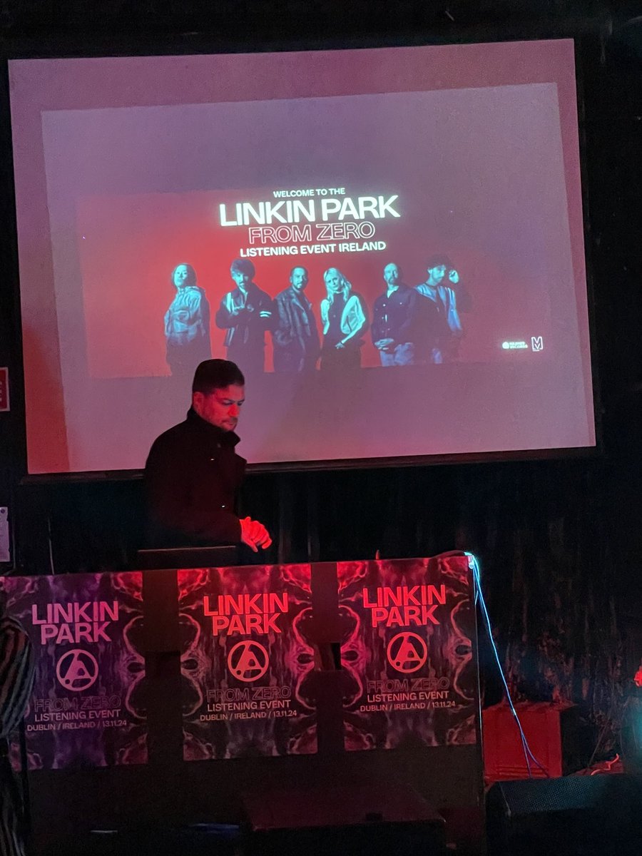BabsR's tweet photo. @TheDEADicated We were at the listening event this evening!  Brilliant! #LinkinPark  #emilyarmstrong https://t.co/yt7rLDEPrz