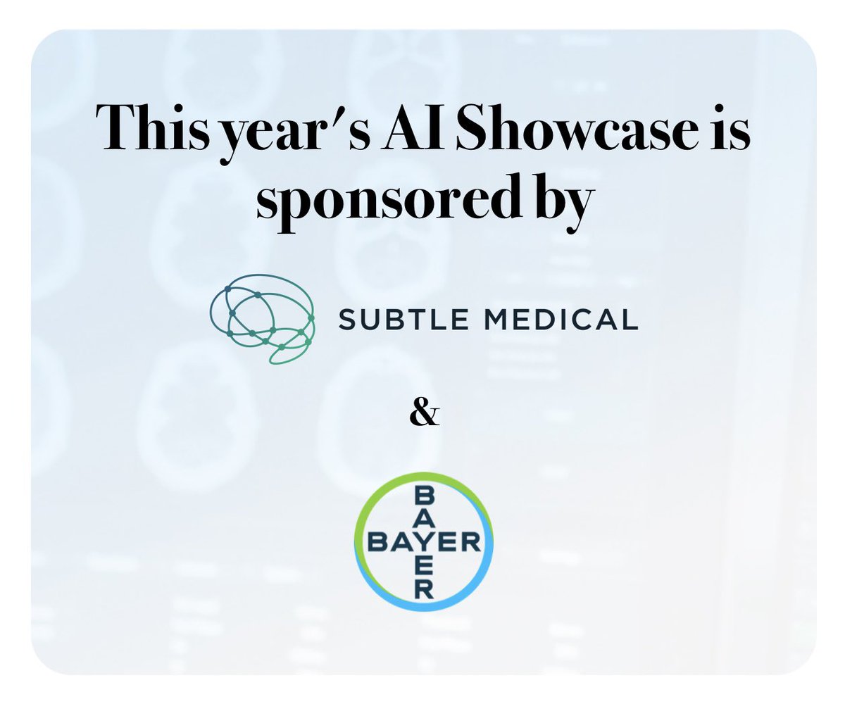 gongenhao's tweet photo. Subtle was the #FIRST that introduced vendor-agnostic AI-powered image enhancement and acceleration back in 2018 with #SubtlePET and later #SubtleMR. Last 5 years we have made progress as vertical No.1 in products (8 FDA clearance including new #SubtleSYNTH and #AiMIFY) and commercialization (600+ sites globally). At #RSNA24 we are sponsoring #AI showcase with @BayerPharma and announcing the brand new Subtle-ELITE that uses latest AI/GenAI technologies and redefines industry #SOTA, ~2x better performance vs other solutions on the market. Look forward to showcasing with our global partners at #RSNA24.