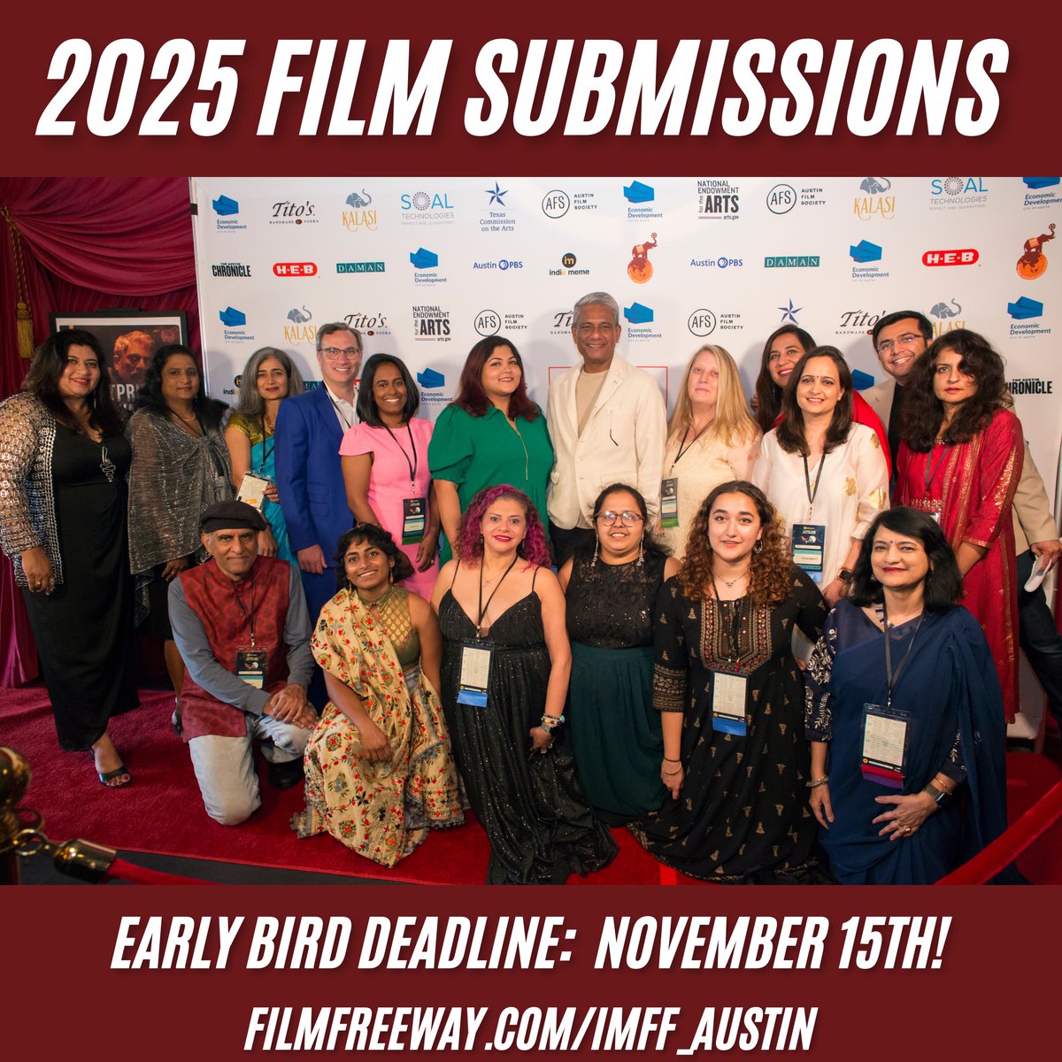 indiememe's tweet photo. 📣 Filmmakers! Last Call for Early Bird Submissions to Indie Meme Film Fest! 🎬
🚨 Deadline: Nov 15, 2024
🌐 Submit here: https://t.co/GA2nBTyAfB
Join us for our 10th Annual Fest with in-person &amp; virtual screenings! 📅 April 9-13 at AFS Cinema in Austin, TX  #SouthAsianCinema https://t.co/q7eLCJ9XUC