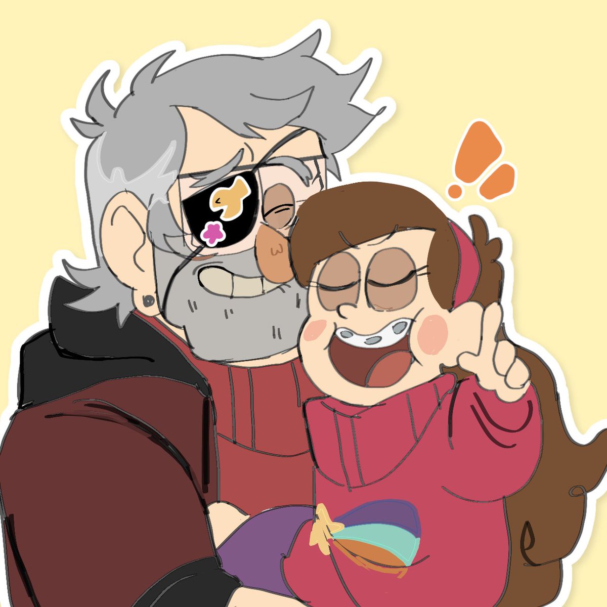 kuroumoyo's tweet photo. Stickers for the grunkle :33 https://t.co/FAr1TvmXRy