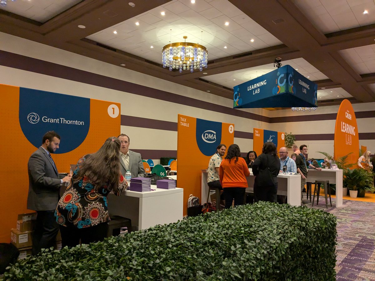 avalara's tweet photo. Be sure to say hi to our partners in the #AvalaraCRUSH Discovery Center! The center is open now! https://t.co/77ZbhUyCeh