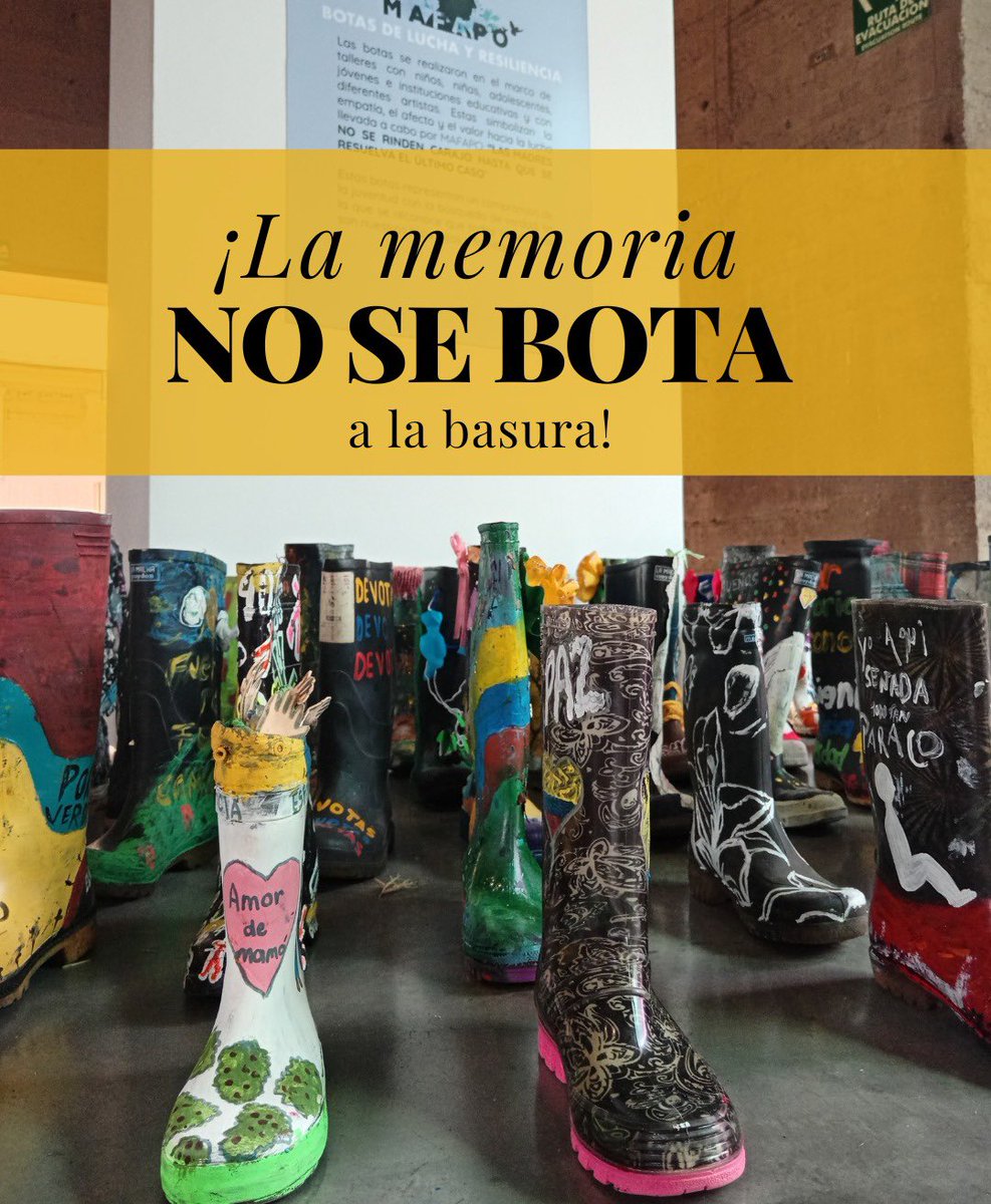 📢 Rechazamos las acciones del Representante Miguel Polo Polo quien arrojó a la basura las botas que Madres Falsos Positivos de Colombia ha intervenido artísticamente como un acto de memoria por sus seres queridos y que estaban instaladas en la Plaza Rafael Núñez. 

👇🏾🧵