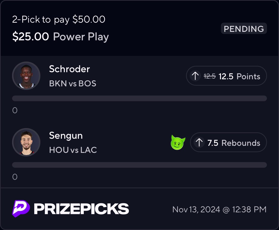 🏀Basketball Pick 11/13/2024

Like if tailing for good luck 🍀

Evansville U 141.5 -110

#bettingsports 
#GamblingX 
#PrizePicks