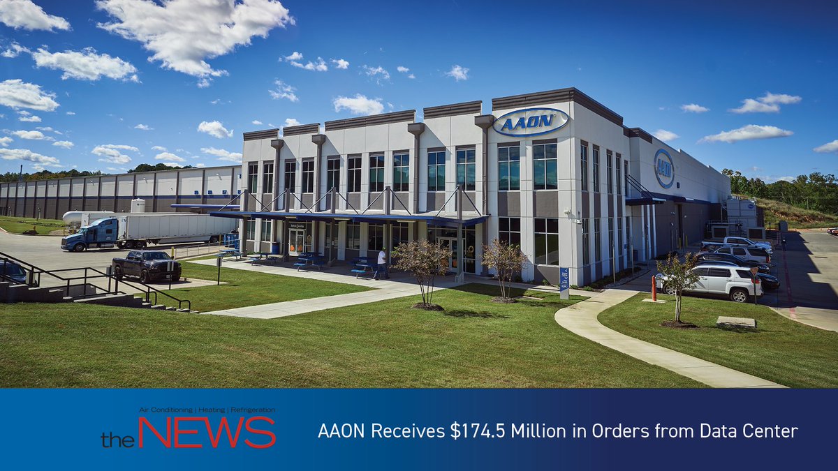 ICYMI: AAON was awarded $174.5M in orders for a custom thermal management system to support a liquid cooling deployment. Equipment to be manufactured under our BASX brand at our existing and new facilities at our Longview, TX location. 

👉 Read now at hubs.la/Q02Y7fqj0.