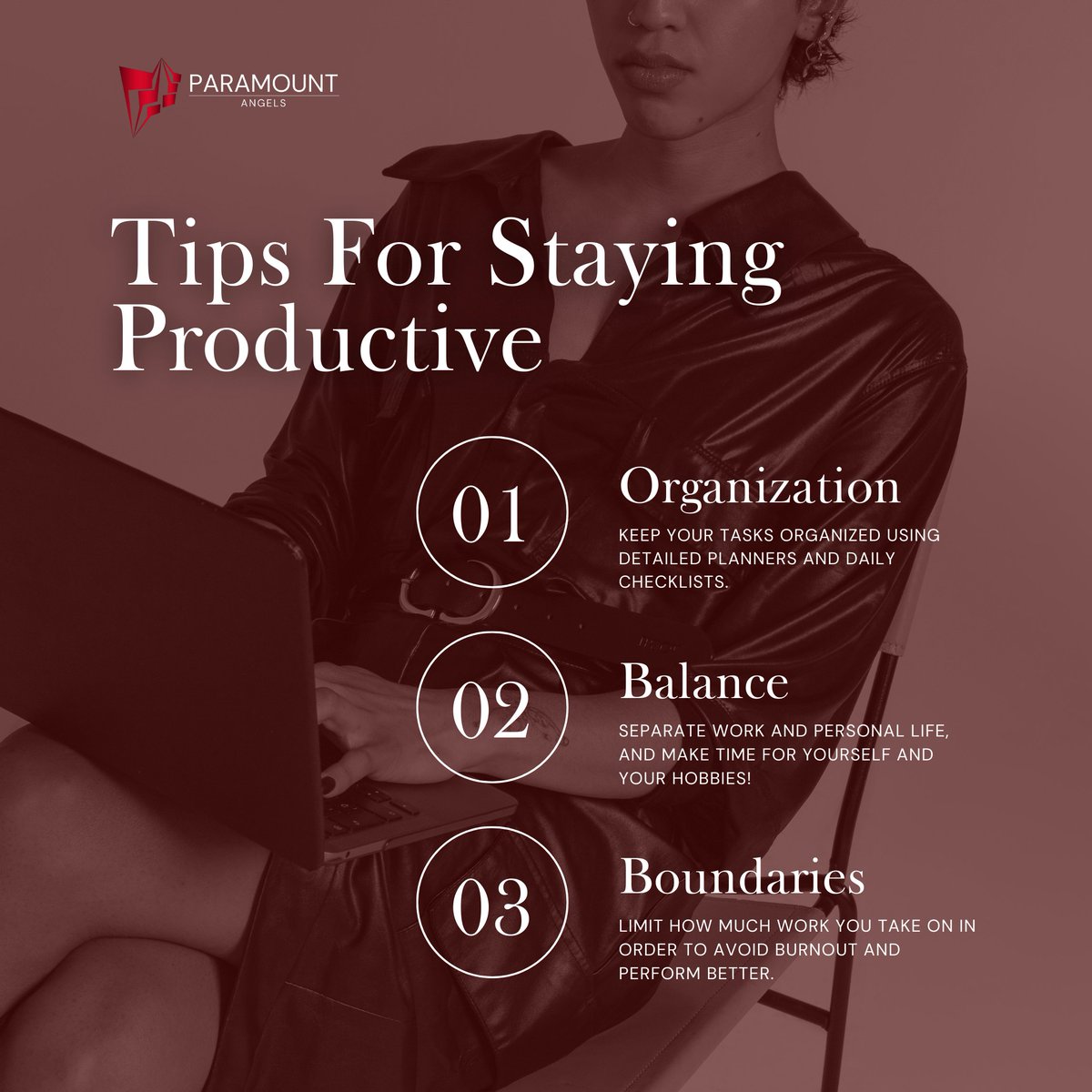ParamountAngels's tweet photo. Staying productive as a model isn't just about hard work—it's about smart work. 🧘‍♀️✨ Here are three key tips for staying on top of your game:

1️⃣ Organization
2️⃣ Balance
3️⃣ Boundaries

Success starts with productivity—make every moment count!

Follow us for more tips! https://t.co/3pWUYV1rzn