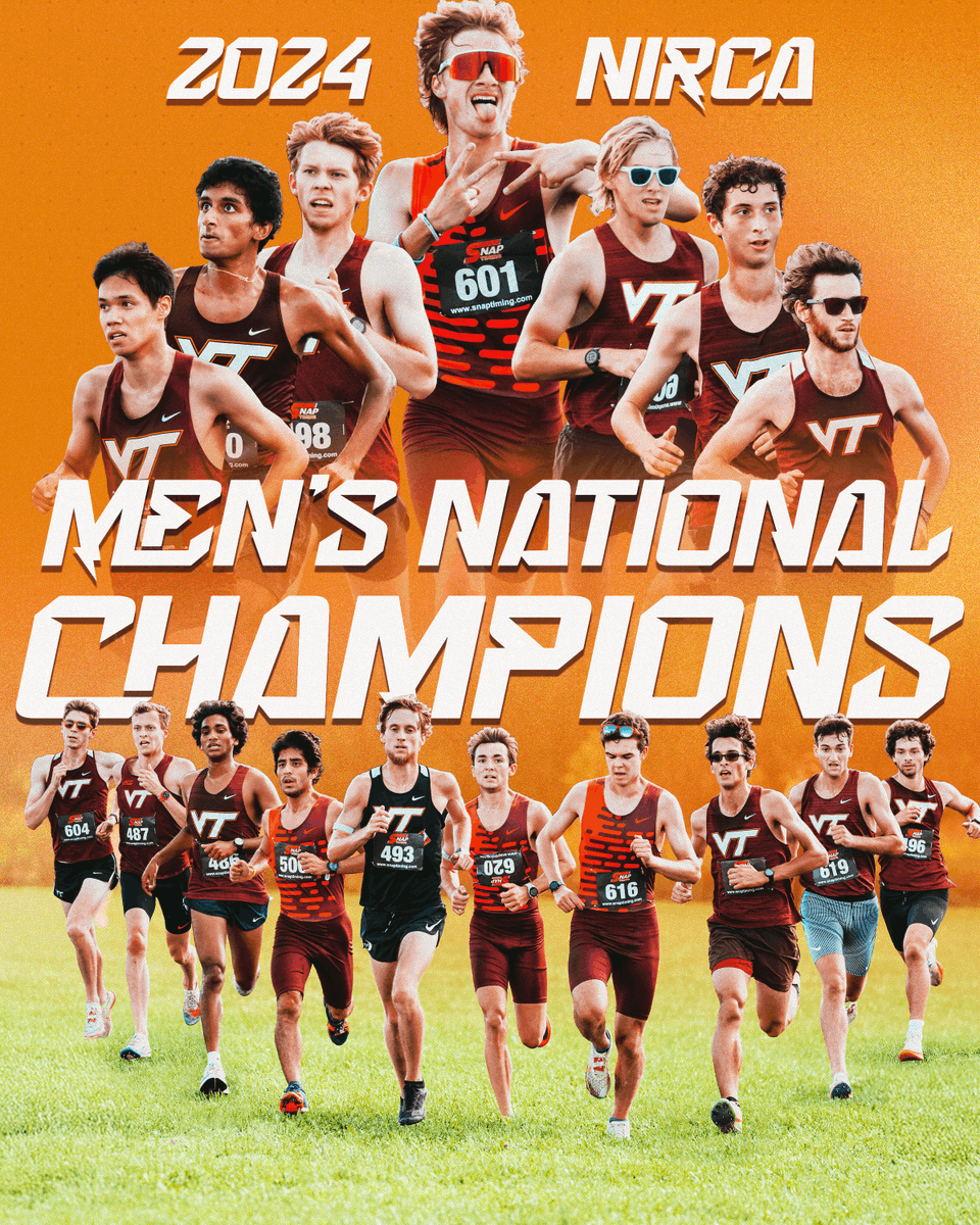 VTRecSports's tweet photo. Champions🥇🏆
 
Congratulations to our Men’s Cross Country team for winning the National Championship! Keep up the hard work @VT_clubxctf https://t.co/tZZfxbjQ4Y