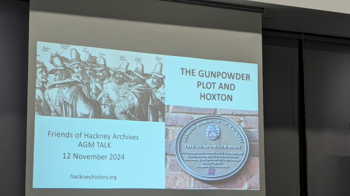 Great event outlining the links between Hoxton, Hackney and the Gunpowder Plot #Hackney #History