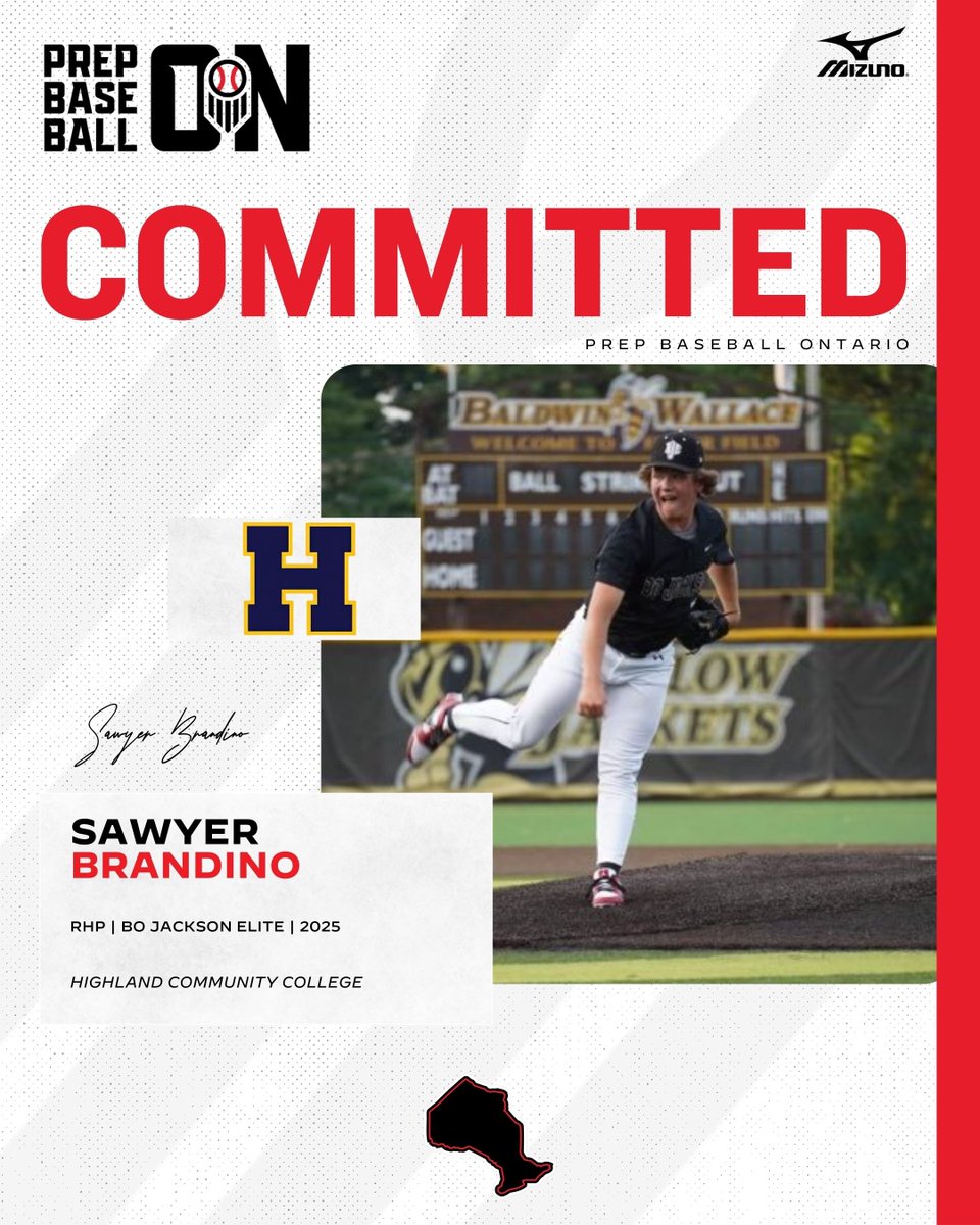 🚨𝐂𝐎𝐌𝐌𝐈𝐓𝐌𝐄𝐍𝐓 𝐀𝐋𝐄𝐑𝐓🚨

'25 RHP Sawyer Brandino (<a href="/BJEBaseball/">Bo Jackson Elite Baseball</a>) announces his commitment to Highland Community College.

<a href="/SawyerBrandino/">Sawyer Brandino</a> || <a href="/HCCscottieBSB/">Scottie Baseball</a>