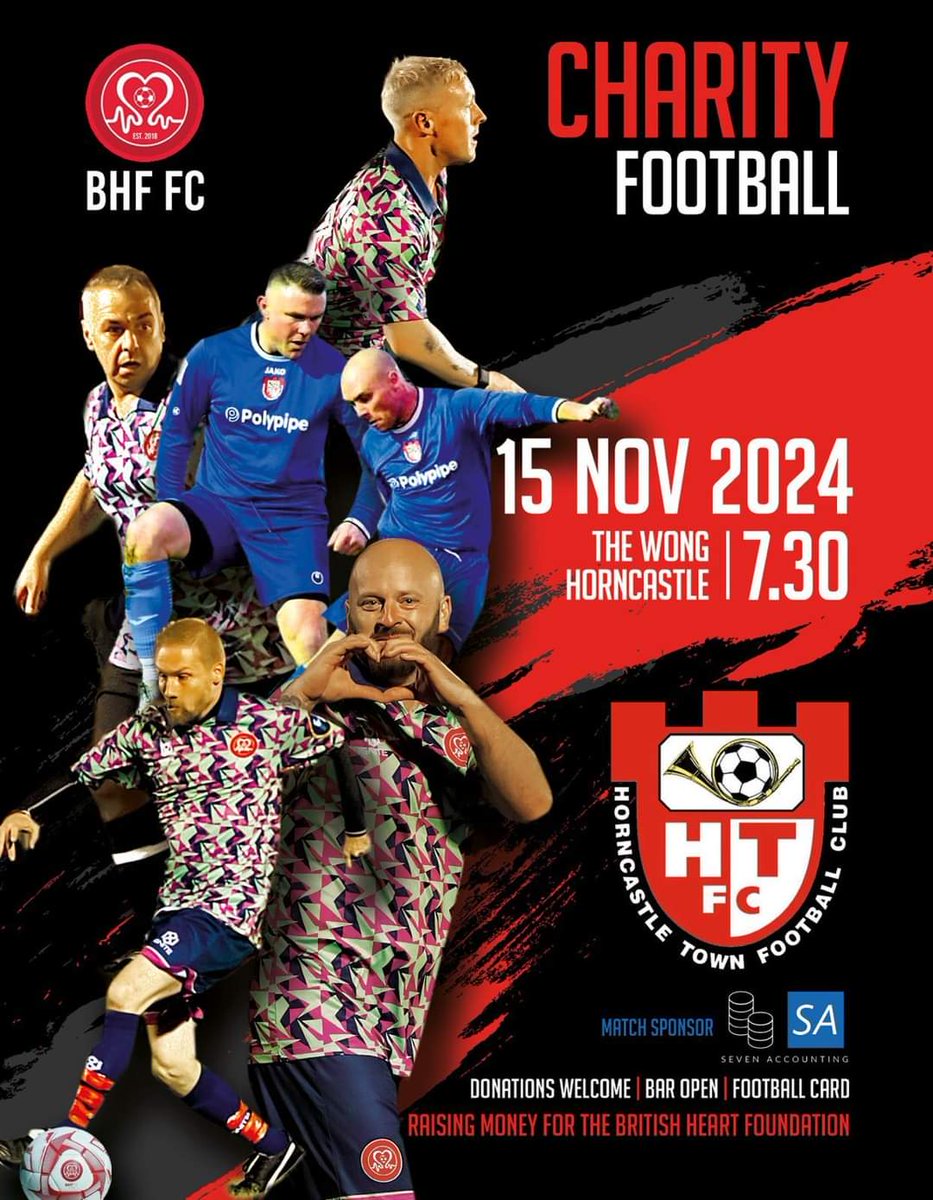BHF FC ⚽️❤ (@fc_bhf) on Twitter photo Last game of the year ......
🆚 Horncastle Town Vets
📅 Friday 15th November 2024
⏰ 7 30 pm
🏟️ The Wong
🎟️ Free Entry
Match Sponsor
<a href="/IgniteSportsUK/">Ignite Sports Apparel</a>
Tension Twisted Realities
🪣 <a href="/fc_bhf/">BHF FC ⚽️❤</a>
<a href="/Steve_W_Davies/">Steve W Davies photography</a> taking photos Last game of the year ......
🆚 Horncastle Town Vets
📅 Friday 15th November 2024
⏰ 7 30 pm
🏟️ The Wong
🎟️ Free Entry
Match Sponsor
<a href="/IgniteSportsUK/">Ignite Sports Apparel</a>
Tension Twisted Realities
🪣 <a href="/fc_bhf/">BHF FC ⚽️❤</a>
<a href="/Steve_W_Davies/">Steve W Davies photography</a> taking photos