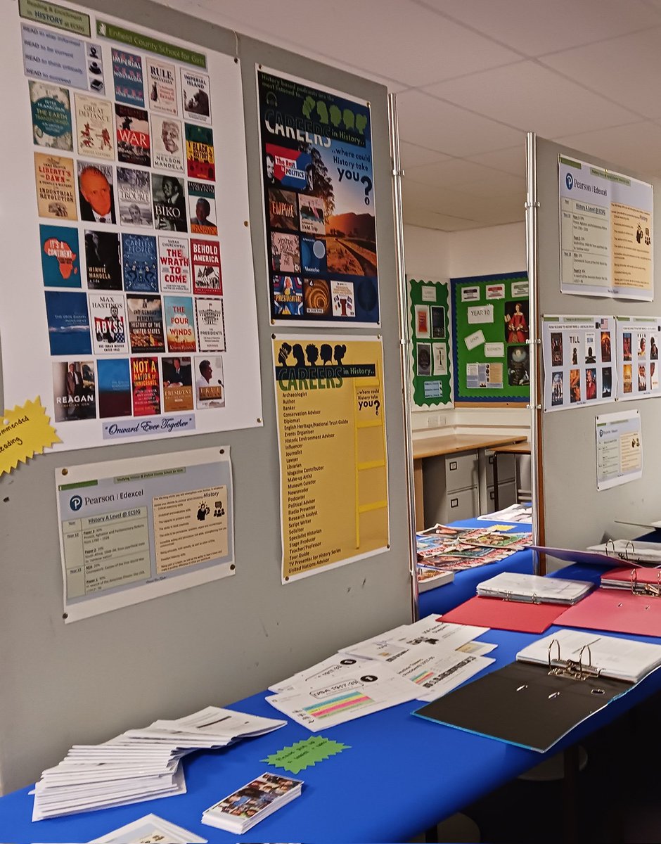 Took some 📸 📸 whilst getting room set up to share our passion of #HistoryALevel at our #Post16 Prospective Evening. Love #History #Historyteacher