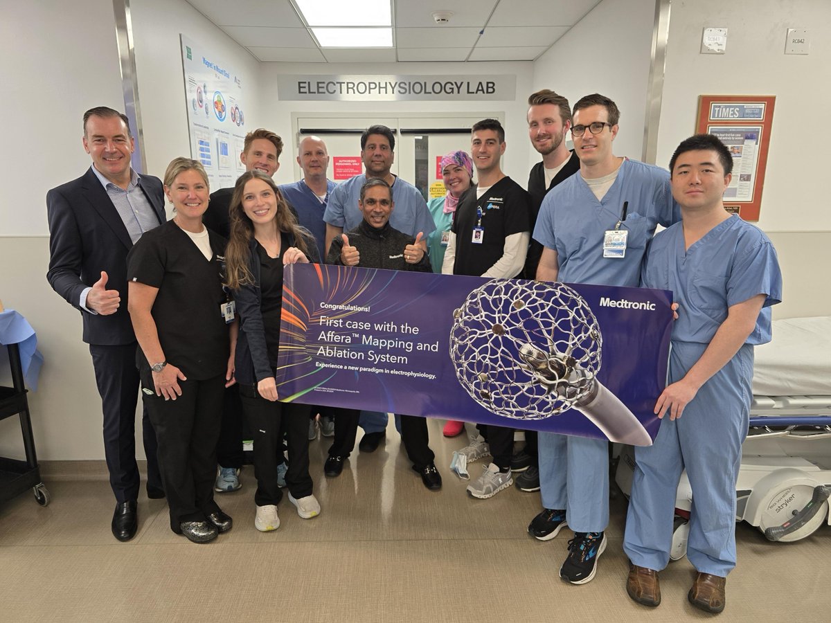 Congratulations to Dr. Srinivas Dukkipati &amp; Dr. Vivek Reddy at Mt. Sinai Hospital in NYC for their first cases with the Affera™ Mapping and Ablation System &amp; all-in-one, dual energy, Sphere-9™ catheter. Learn more:
bit.ly/4fpuk1C See risk info: bit.ly/3CsuSVN