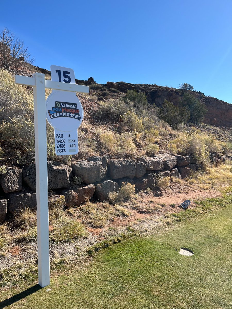144 yards to the pin— What club would you pull on No. 15 at Twin Warriors Golf Club? 

#PGAJrLeague