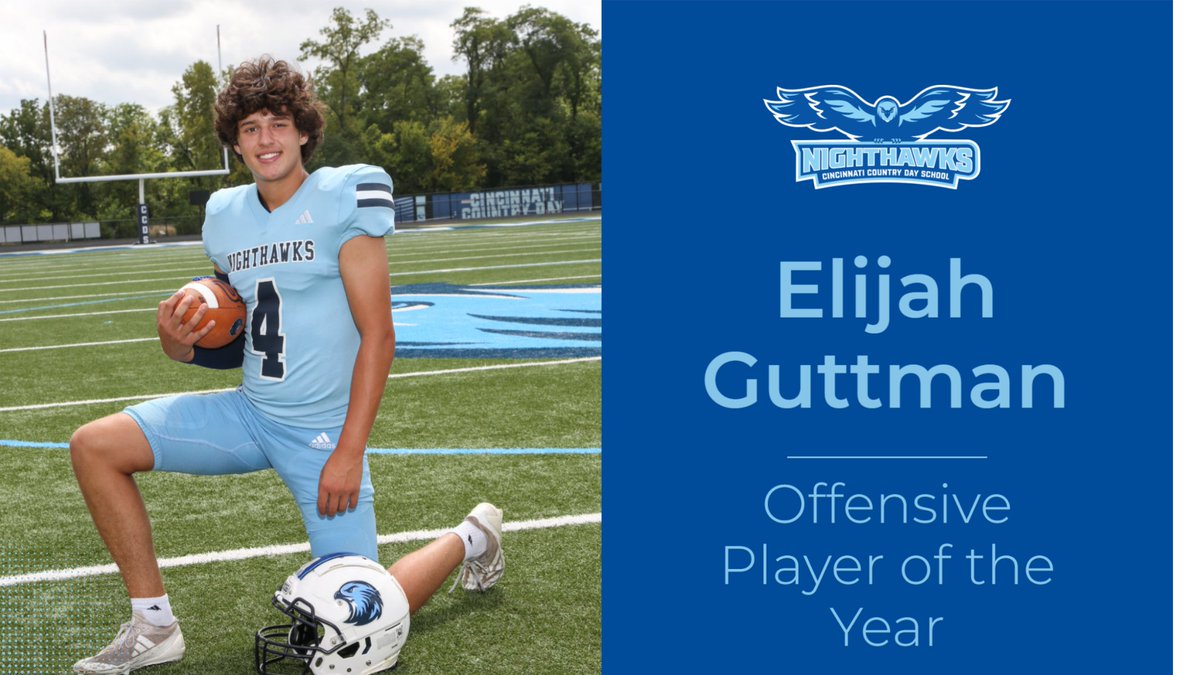 Congratulations to Elijah Guttman who was named the MVC Offensive Player of the Year after commanding the Nighthawks Offense!