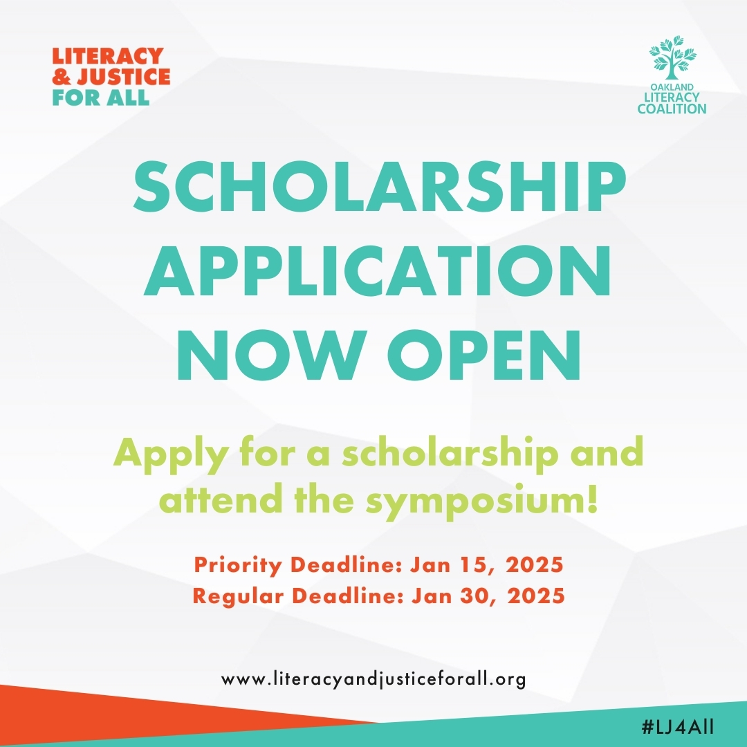 Need help covering registration for the 2025 Literacy &amp; Justice for All Symposium? Scholarship applications are now open: bit.ly/LJ4AllScholars… 
#LJ4All #scienceofreading #professionaldevelopment