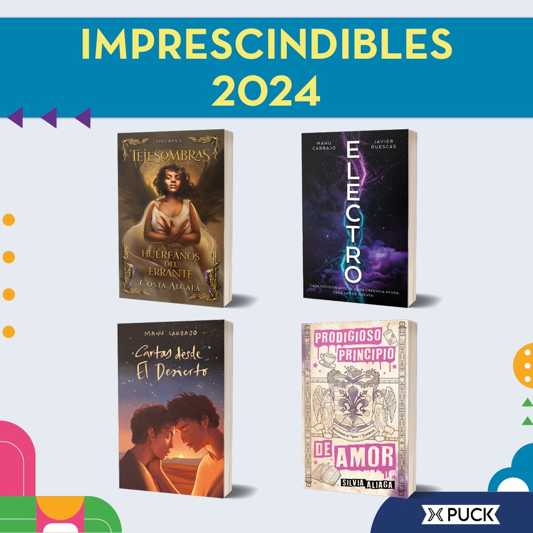 Puck_ed's tweet photo. Estos son los imprescindibles de 2024. ¿Ya los habéis leído? 📚
¿Qué tal estáis disfrutando de esta #PuckCon? ¡Contadnos!
#Lecturas2024 #PuckCon2024 https://t.co/LbtIWZqjiq
