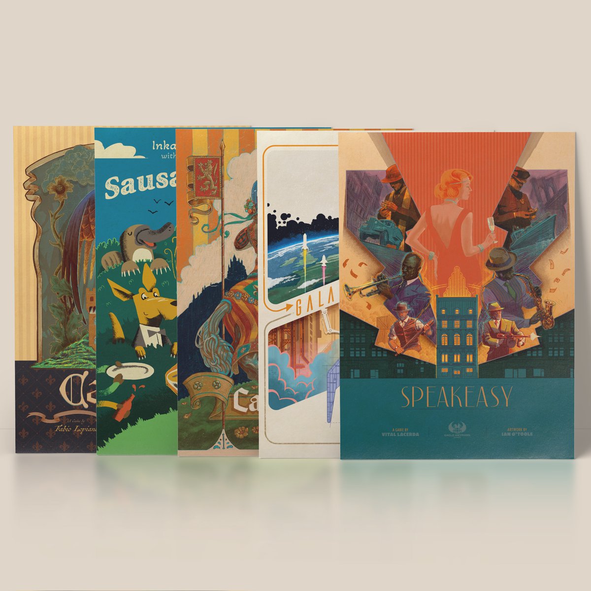 I don't mention it very much on here but I have prints of a lot of my covers available to purchase on my website. I've just added new ones for Speakeasy, Galactic Cruise, Cascadero, Sausage Sizzle, and Calimala. Check them out at ianotoole.com/store