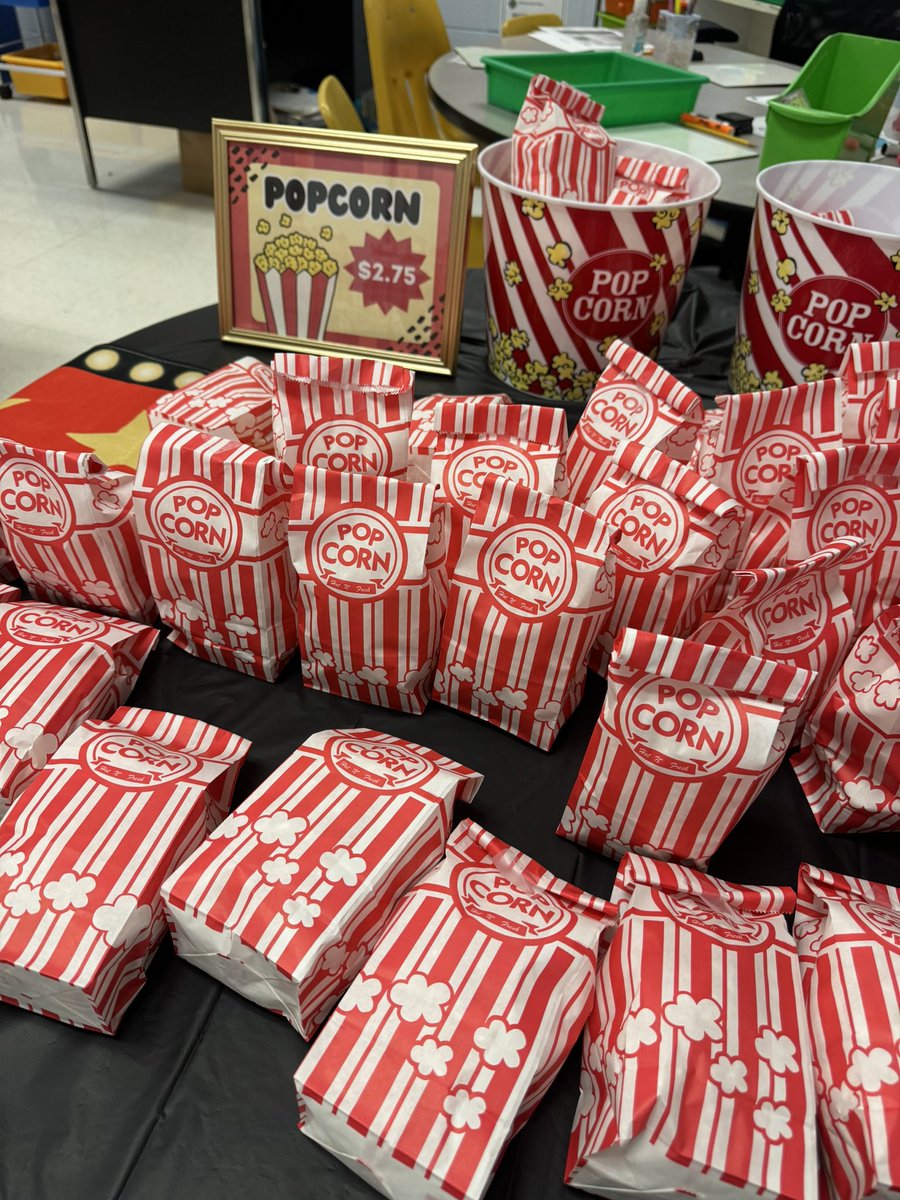 Our “Math at the Movies” 🎥 🍿 setup for <a href="/FultonCoSchools/">FultonCountySchools</a> Family Matters Day 1 at <a href="/MimosaManatee/">Mimosa Elementary</a>  <a href="/FamilyEngageFCS/">Family Engagement</a> <a href="/becca_s_goddard/">Becca Goddard</a>